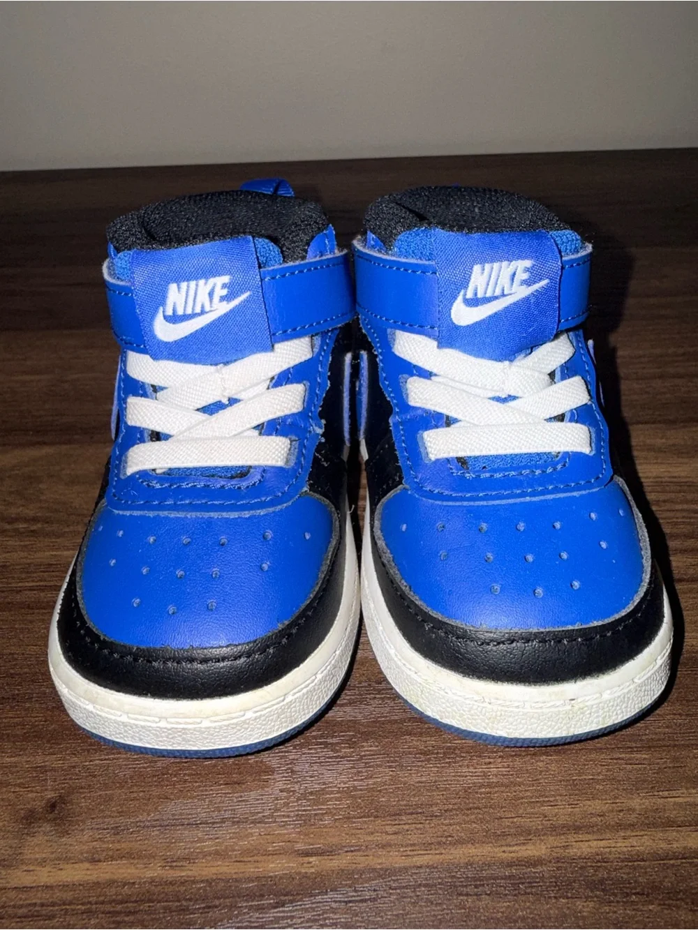 Nike Court Borough Mid 2 Royal Blue Black baby size 4C